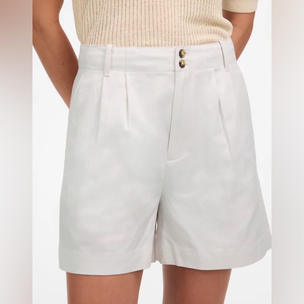 New Madewell drapey twill shorts